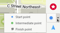 Definir lo punt de partença e lo punt d'arribada