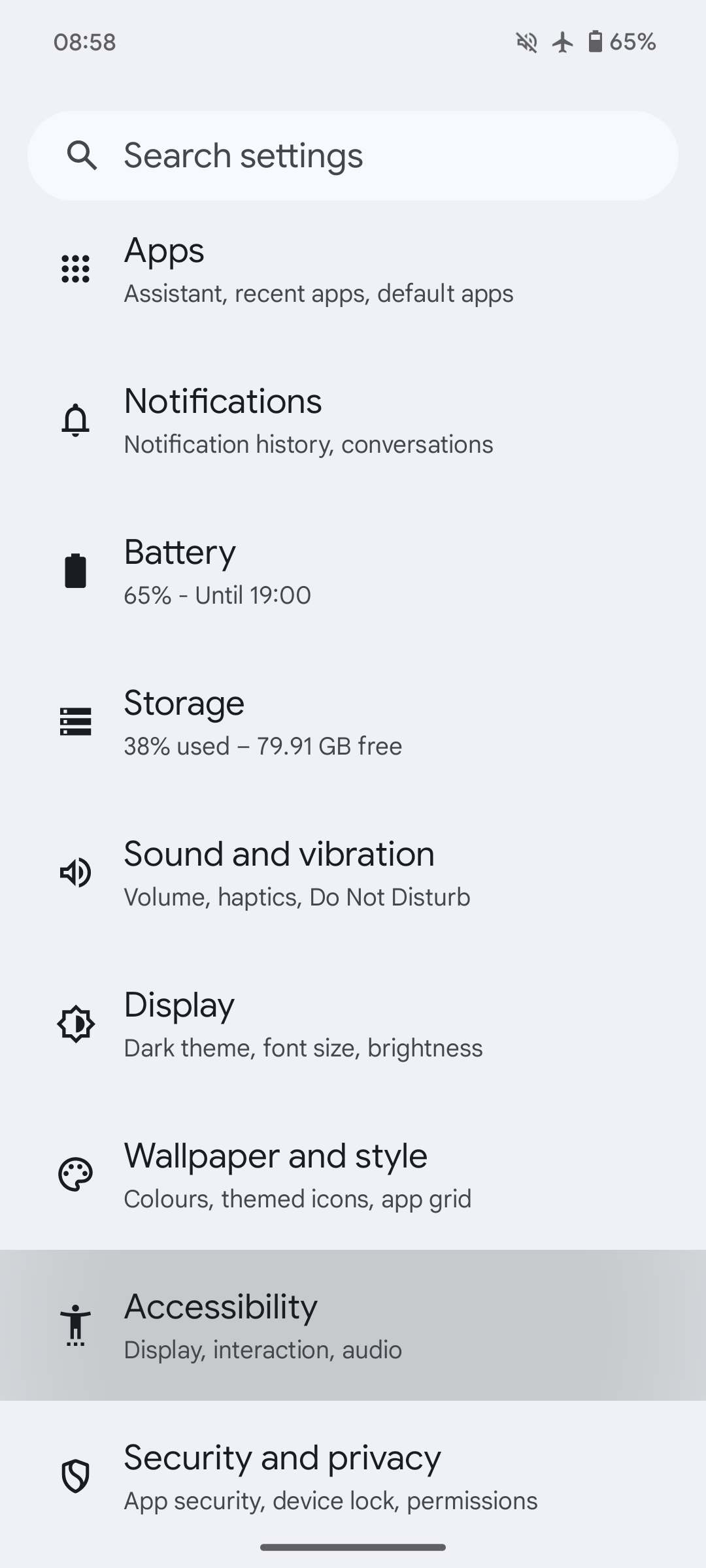 Paramètres Paramètres